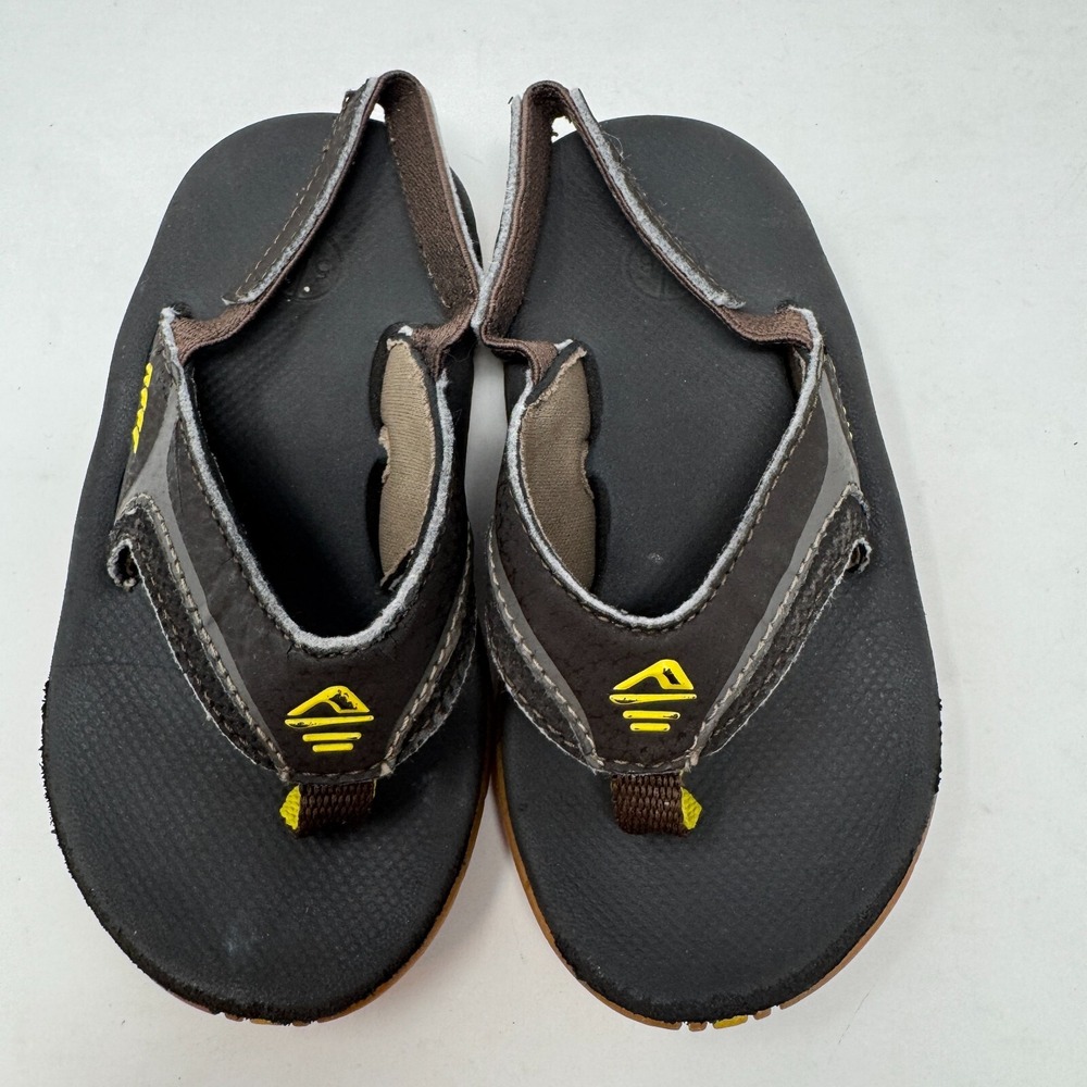 Reef Flip Flops Sandals Shoes Brown Toddler Baby Unisex Size 5/6